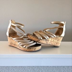 Adorable gold sandals
